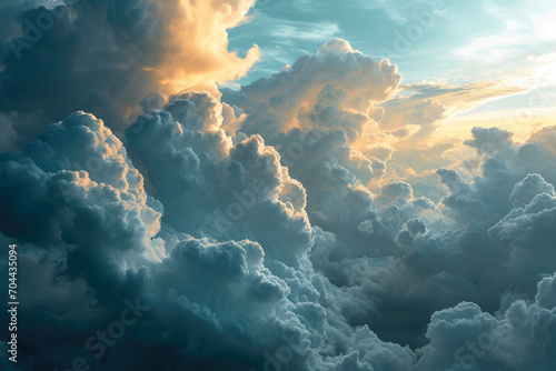 Whispers of Sky: Soft Blue and White Layers © AIproduction