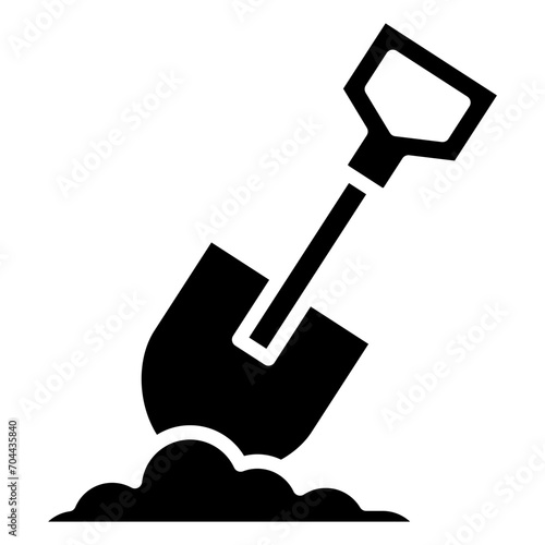 Shovel Icon Element For Design