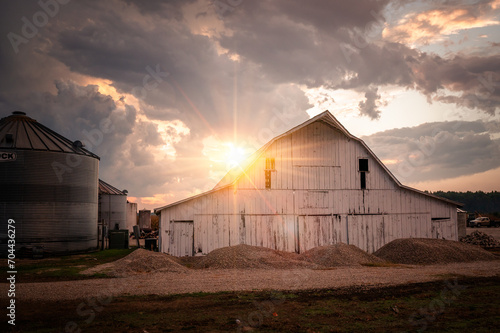 Sunset barn