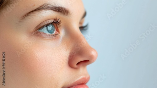 Woman Preparing for Rhinoplasty  (Nose Job): Cosmetic Nose Surgery photo
