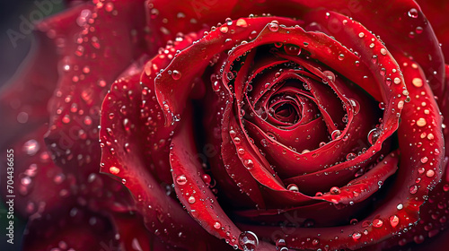 Extreme close-up red rose background