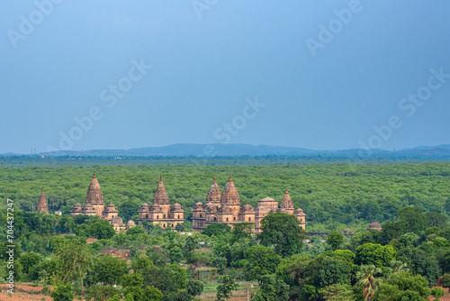 Orchha  India - 02 June 2022 - Royal Chhatris or Cenotaphs are the historical monuments situated on the banks of River Betwa in Orchha  Madhya Pradesh  India.