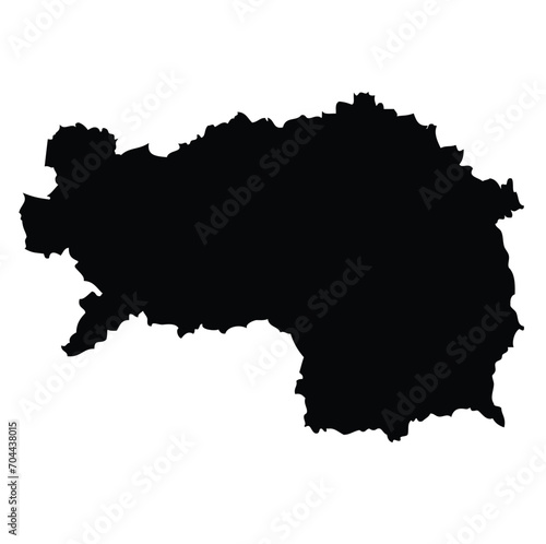 Steiermark - map of the region of the country Austria