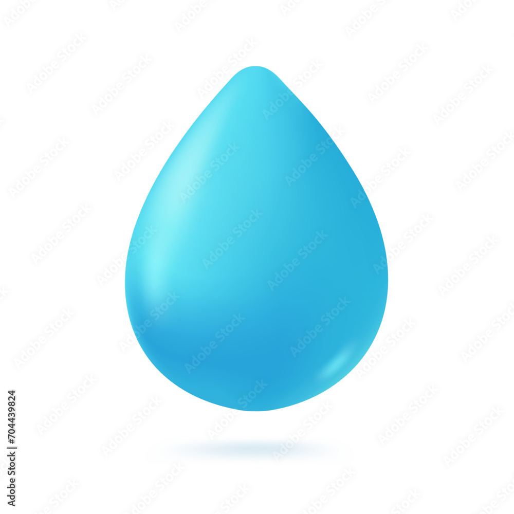 Clear water drops. Pure dew drops. Concept of conserving clean water for the world. 3d vector illustration. Clear water drops. Pure dew drops. Concept of conserving clean water for the world. 3d vector illustration.