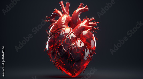 realistic image of heart illustration 1 photo