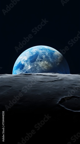 A Breathtaking View of Earth from the Moon