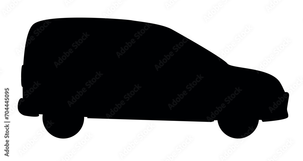 Small Delivery Van Silhouette Small Delivery Van Silhouette