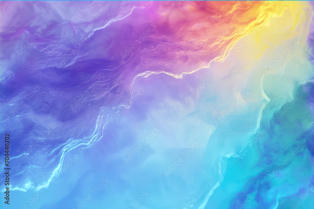 iridescent opalescent rainbow-chrome-holographic clouds. abstract colorful cloud wallpaper