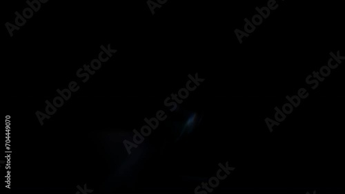 4K Lens flare and bokeh overlay on black background, abstract elegant light effects, transition overlay, high-quality organic footage lightleak, leak, flare for screen mode, optical rays.