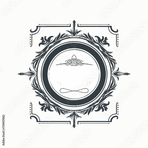 classic victorian ornamental vintage frame border