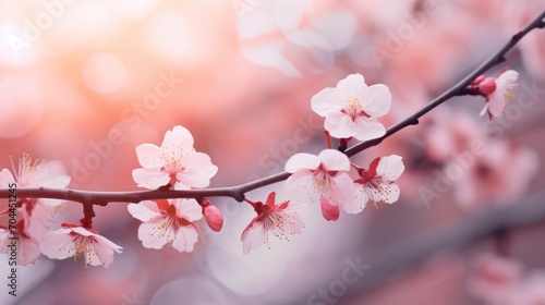 abstract cherry blossom ,Soft focus, Background