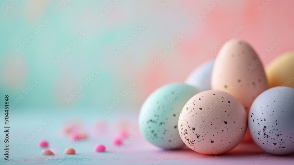 Ethereal Harmony, A Delicately Arranged Symphony of Eggs Adorned Upon a Majestic Table
