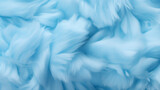 closeup of blue cotton candy for a background