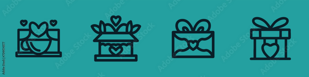 Valentine Day Monoline Icon Set Symbol Design illustration vector Emblem Valentine Day Monoline Icon Set Symbol Design illustration vector Emblem