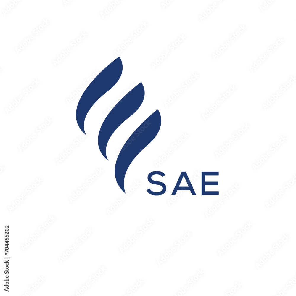 SAE Letter logo design template vector. SAE Business abstract connection vector logo. SAE icon circle logotype.

