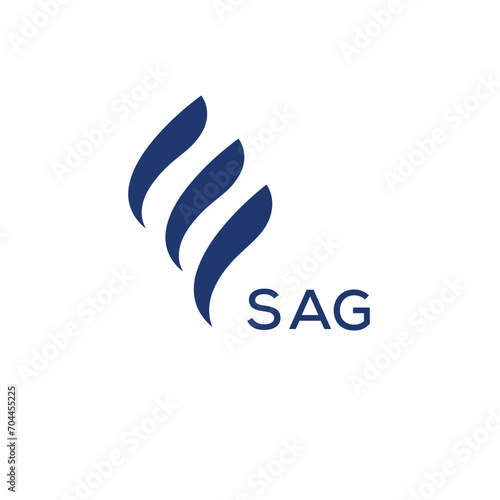 SAG Letter logo design template vector. SAG Business abstract connection vector logo. SAG icon circle logotype. 