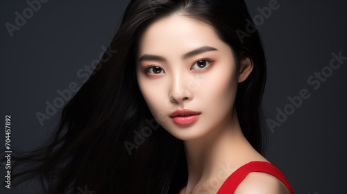 A beautiful young asian woman