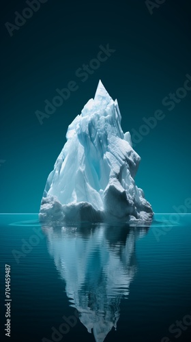 A Majestic Iceberg Drifting in the Vast Ocean © cac_tus