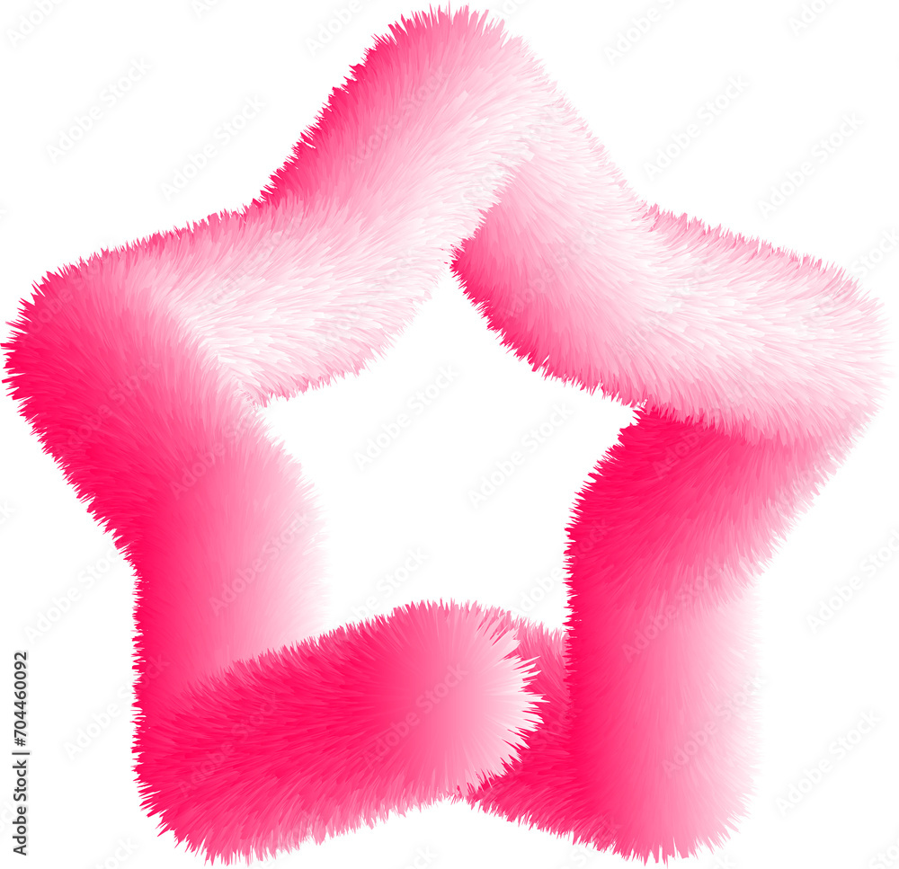 Pink cartoon fluffy element. Fur soft element. Funny fur drops for game design. Pink cartoon fluffy element. Fur soft element. Funny fur drops for game design.