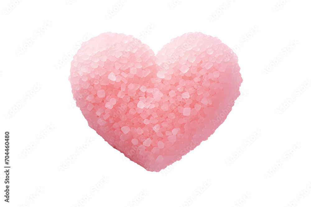 Sugar hearts isolated. Valentine's Day element.
