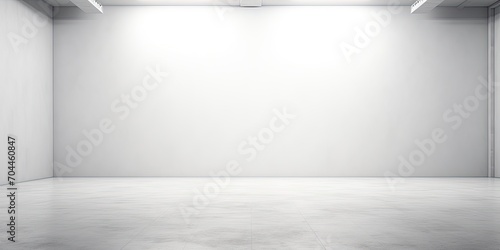 White room with spotlight and textured background. © Lasvu