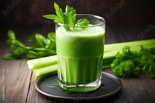 green smoothie with celery