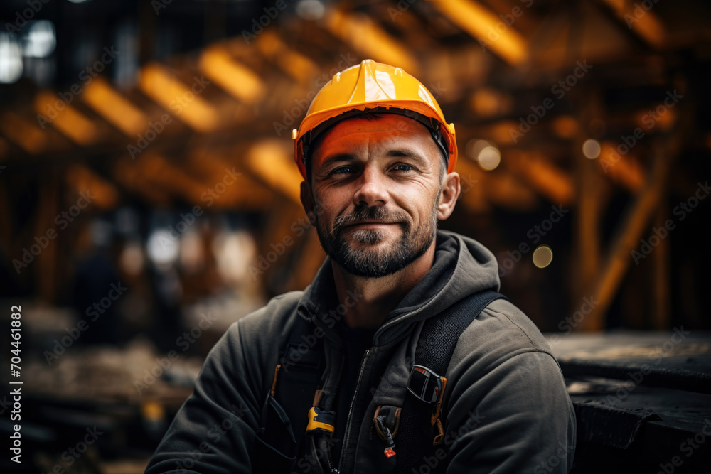 portrait of a construction worker portrait of a construction worker