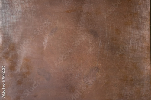 Copper surface. Copper plate. Scratch texture. Design background.