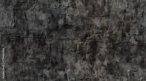 Dark grey grunge texture on canvas, high-resolution illustration.