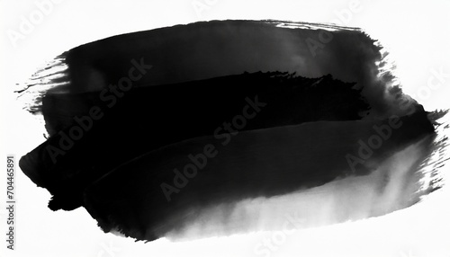 art abstract black watercolor ink marker smear brushstrok scribble blot texture on png background