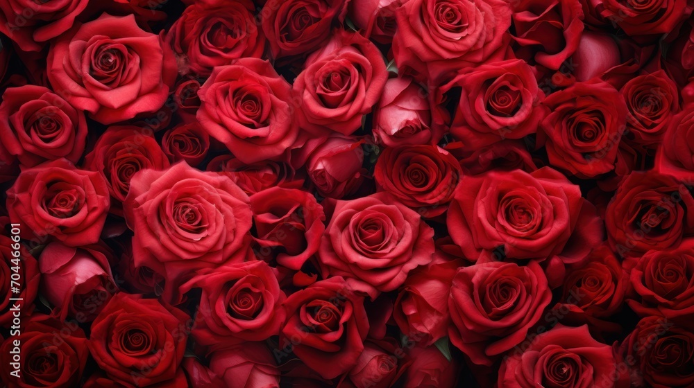 Natural red roses background, flowers wall. Valentine concept Natural red roses background, flowers wall. Valentine concept