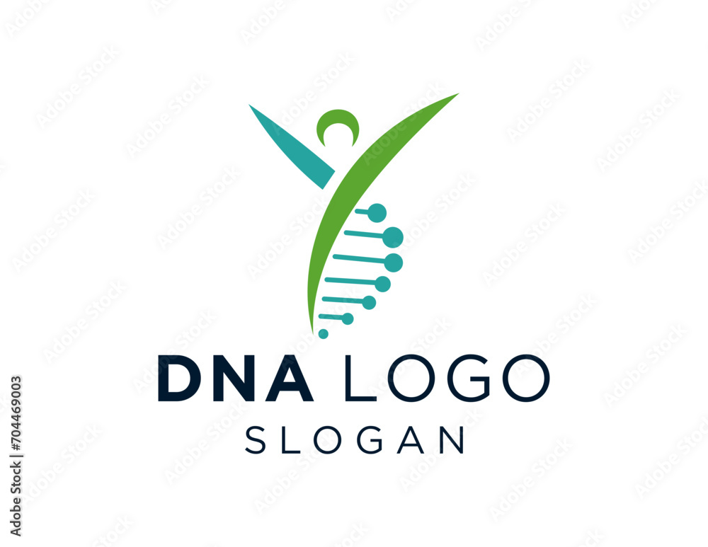 The logo design is about DNA and was created using the Corel Draw 2018 application with a white background. The logo design is about DNA and was created using the Corel Draw 2018 application with a white background.