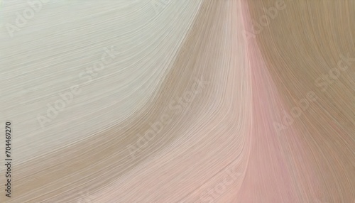 unobtrusive header with elegant curvy swirl waves background design with rosy brown light gray and pastel brown color
