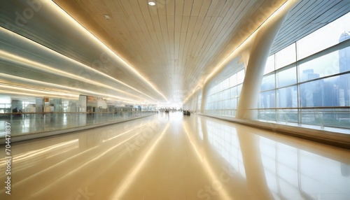abstract blur airport interior for backgounrd at hong kong
