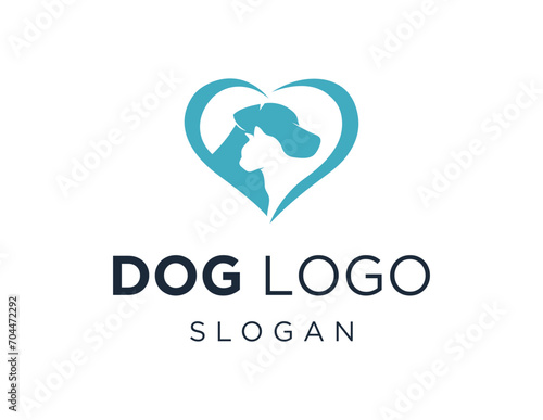 The logo design is about Dog and was created using the Corel Draw 2018 application with a white background.