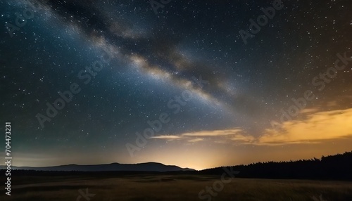 starry night landscape