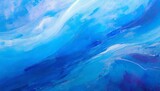 abstract fluid acrylic painting marbled blue abstract background