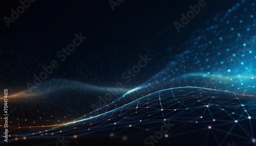 technology background abstract digital combination dots and lines network connection structure 3d widescreen