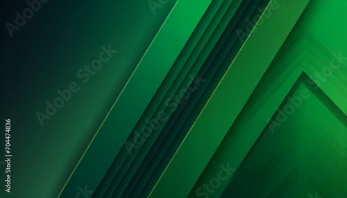 modern dark green abstract background minimal color gradient banner with geometric shapes lines stripes and triangles design futuristic cut paper or metal effect