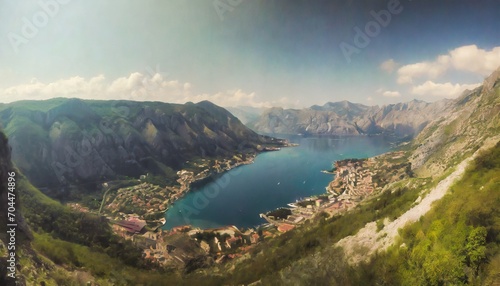 view over kotor bay montenegro