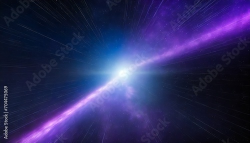 interstellar warp neon lights speed through the galaxy