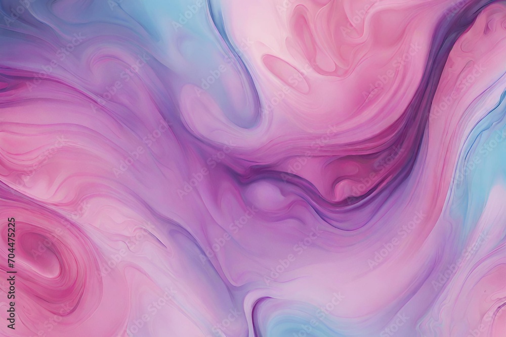 Obraz premium Abstract fluid art, ornament with neon blue, green and lemon splash, swirls, flow, dynamic, expressive