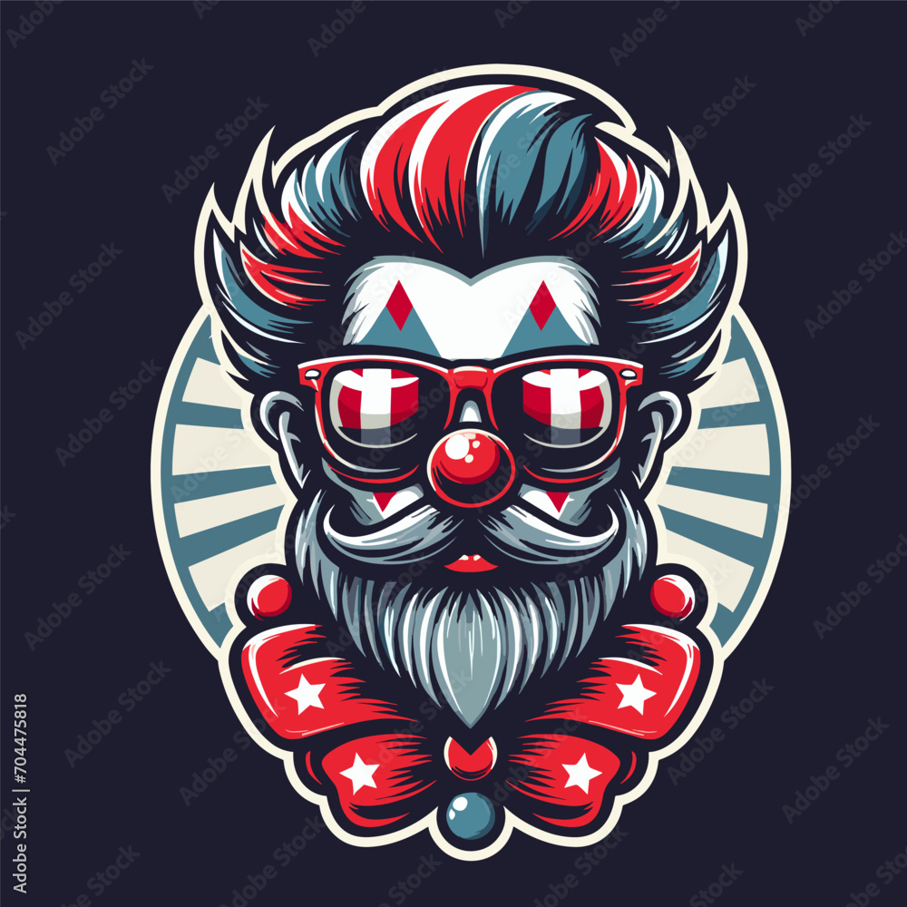the clown with sunglasess the clown with sunglasess