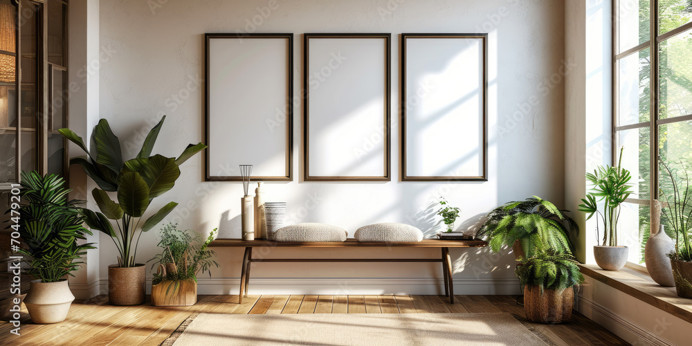 Wohnzimmer mit Bilderrahmen Wohnzimmer mit Bilderrahmen