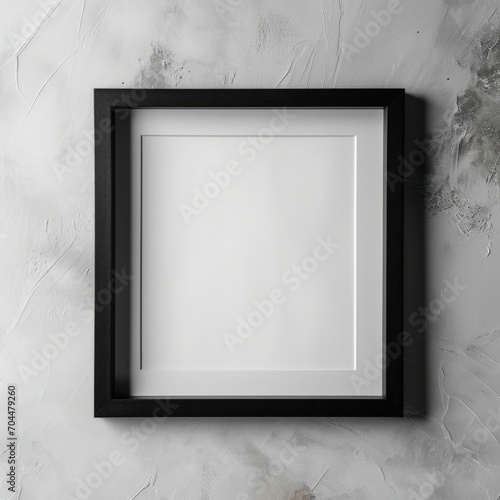 Minimalist Wooden Frame on a Clean White Background