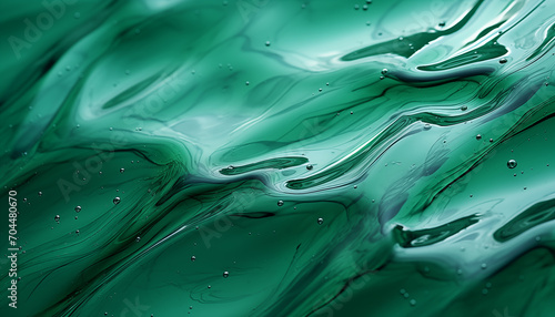 green aloe and vera gel texture. abstract liquid green background.