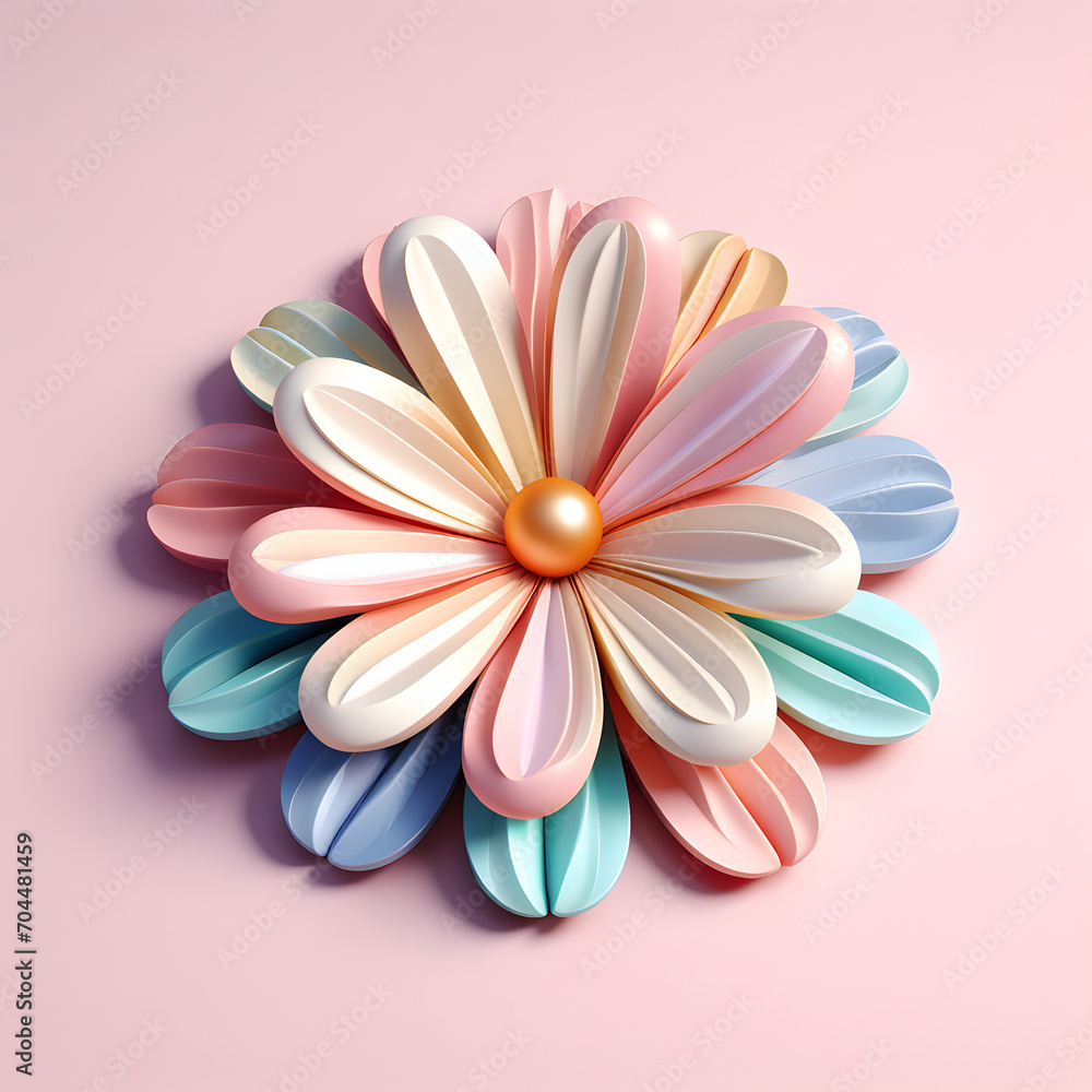 Fototapeta premium plumeria frangipani flower 3D