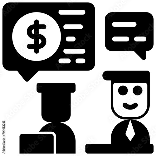 consult glyph style icons