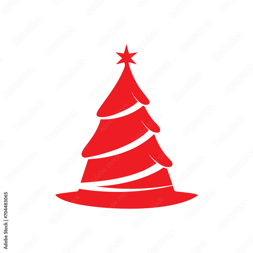 Christmas Tree Shaped Hat Illustration Christmas Tree Shaped Hat Illustration