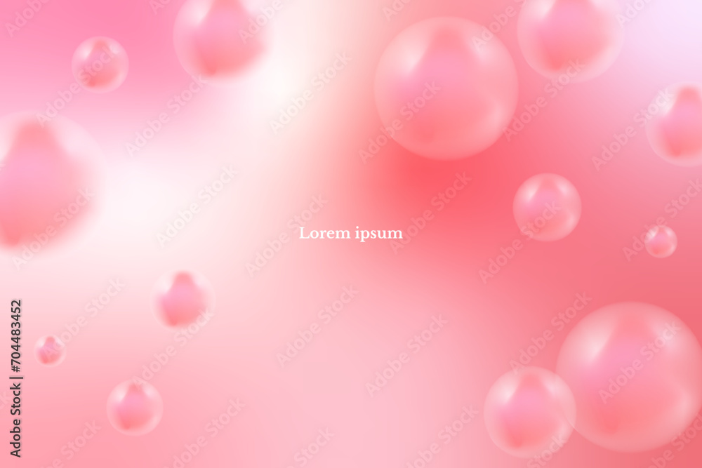 Modern Pink Liquid Abstract Background. BG. Beauty. Vector Illustration. Wallpaper. Backdrop. Valentine's Day Banner